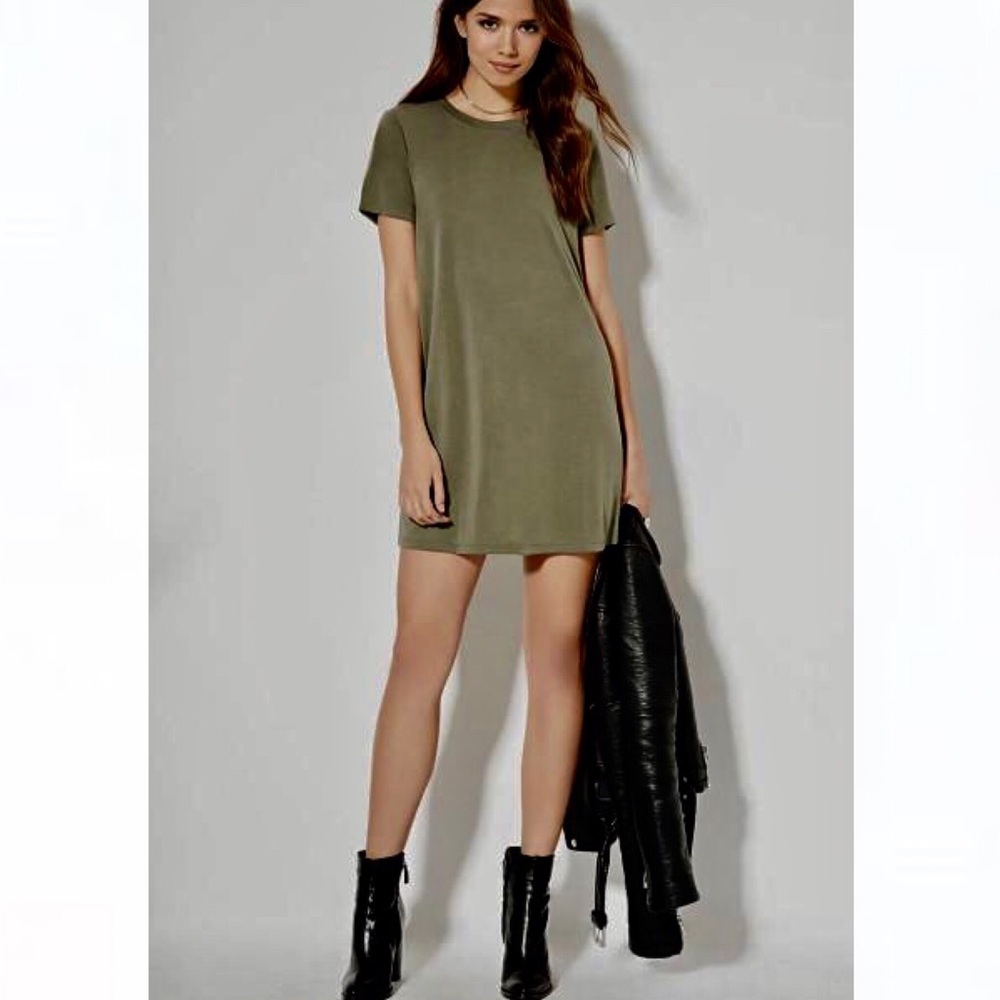 Mossimo Crewneck Marled Knit Tee Dress szXL